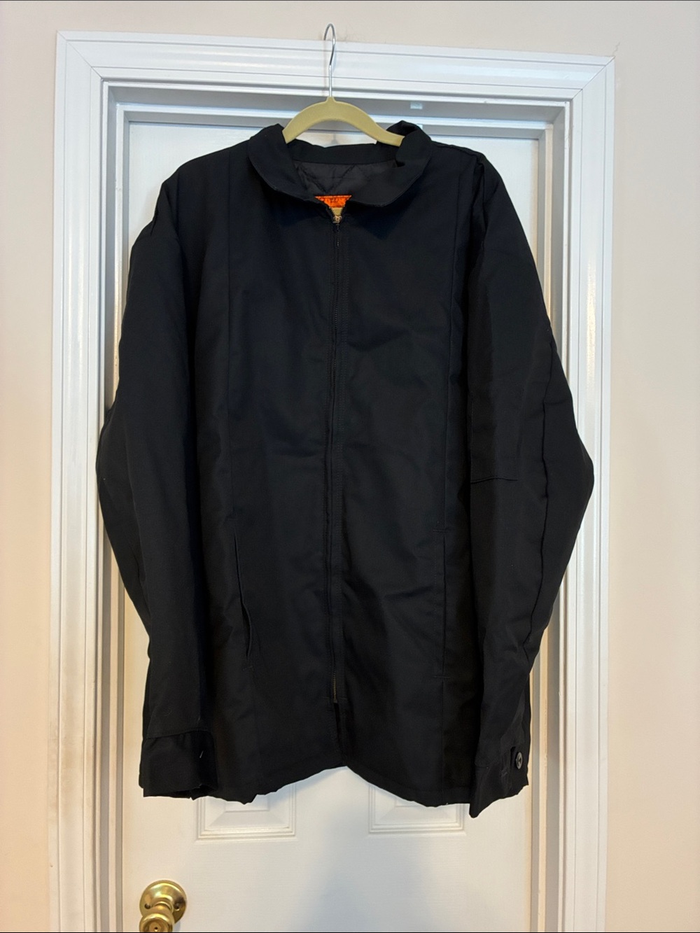 Men’s 3XL Red Kap Quilted Work Black Zip Shirt Jacket
